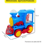 Tren Musical Luz Movimiento Juguete Bebe Juegos Didacticos