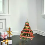  Arbol De Navidad Tronador Lujo 1,20mts Con Adornos Kit X30