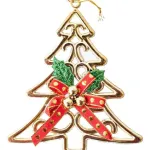 Adorno Navideño Decoracion Arbol De Navidad Con Moño