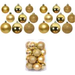 Bolas De Navidad 6cm Adornos Navideños Tubo X20 Esferas