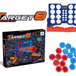 Set Pistola + Objetivos + Dardos X28 Juguete Compatible Nerf