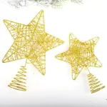 Puntal Estrella 18cm Dorado Adornos Navidad