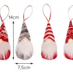 Adorno Navidad Colgante Gnomo Navideño 14cm