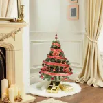  Arbol De Navidad Tronador Lujo 1,20mts Con Adornos Kit X30