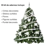 Arbol Navidad Extra Lujo Patagonia 2.10mts Con Adornos X88