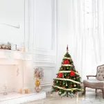 Arbolito Navidad Montañes Deluxe 1.30mts Con Adornos Kit X40
