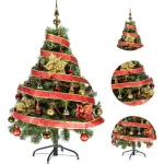  Arbol De Navidad Tronador Lujo 1,20mts Con Adornos Kit X30