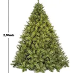 Arbol De Navidad Ciprés 2,10m Tope De Gama Ultra Frondoso
