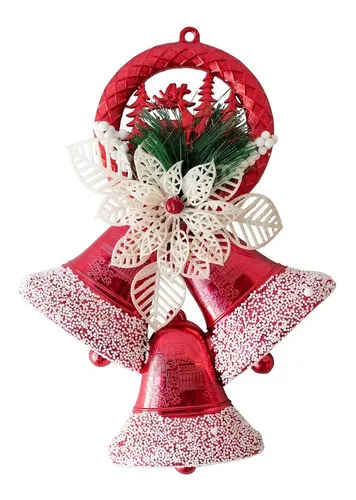 Producto Campanas Navidad X3 28cm Deco Navideña Adorno Para Arbol Imagen