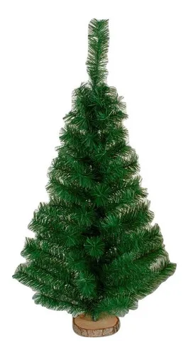 Producto Arbolito Navidad Mini 60cm Con Base De Tronco Natural Imagen