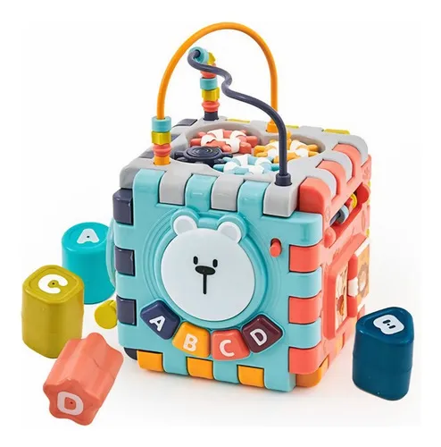 Producto Cubo Didactico Juguete Montessori 6 Actividades Para Bebes Imagen