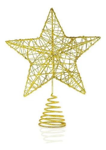 Producto Puntal Estrella 18cm Dorado Adornos Navidad Imagen