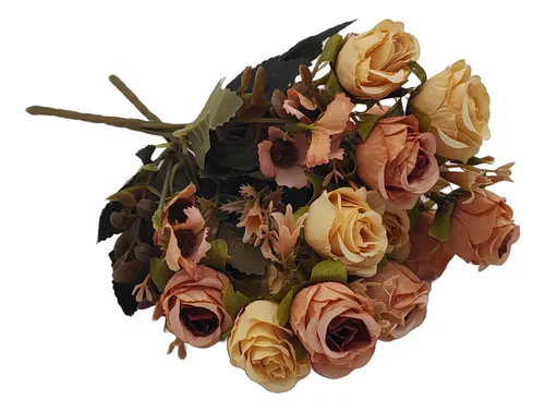 Producto Ramo De Flores Artificiales Secas Decoracion Vintage X4 Imagen