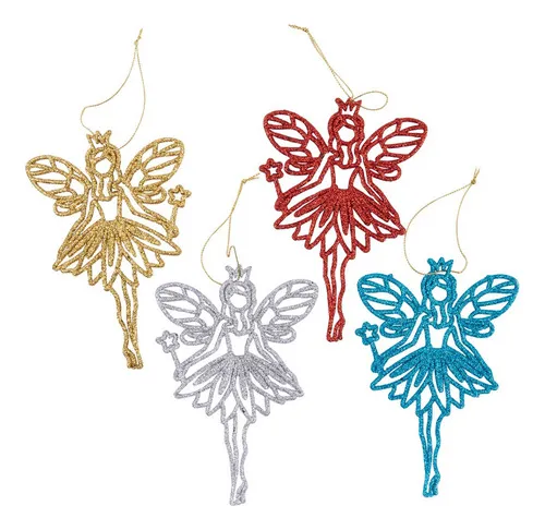 Producto Adornos Navideños Hadas Para Arbolito De Navidad 15cm X4u Imagen