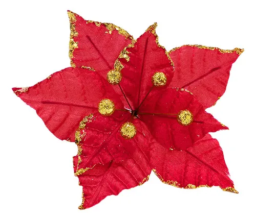 Producto Flor 20cm Para Arbol De Navidad Adornos Decoracion X4u Imagen
