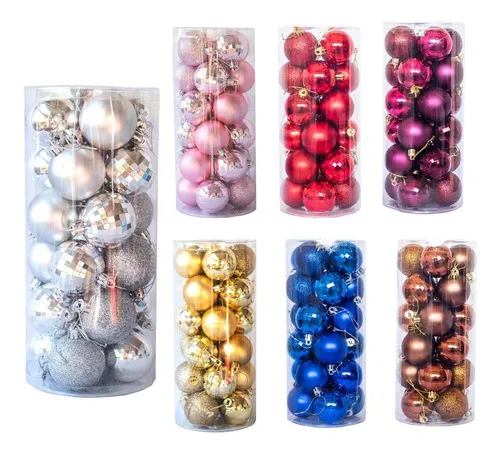 Producto Bolas De Navidad 5cm Adornos Navideños X72 Esfera Decoración Imagen