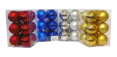 Producto Adornos Navideños Set Bolas De Navidad 6cm X120 Unidades Imagen