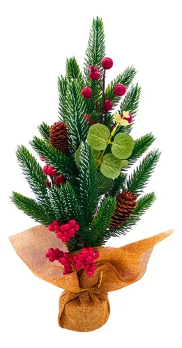 Producto Arbol De Navidad Mini Pino Navideño De Mesa Decorado 40cm Imagen
