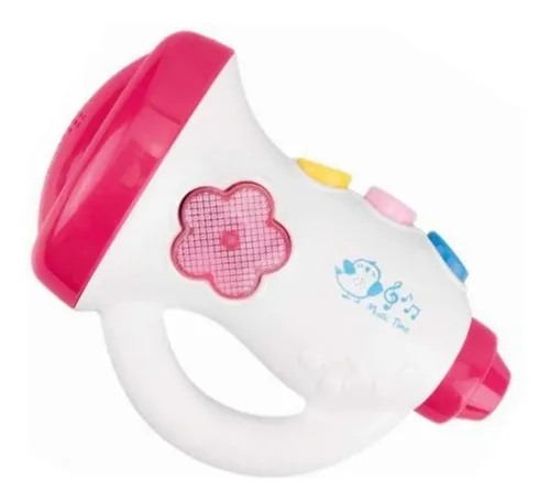 Producto Trompeta Para Niños Juguete Instrumento Musical Sonido Y Luz Imagen