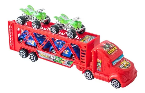 Producto Camion Transportador Mosquito Con Autos Y Cuatriciclos Imagen