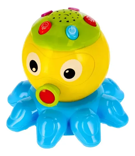 Producto Proyector Pulpo Musical Luz Y Sonido Para Bebé Imagen
