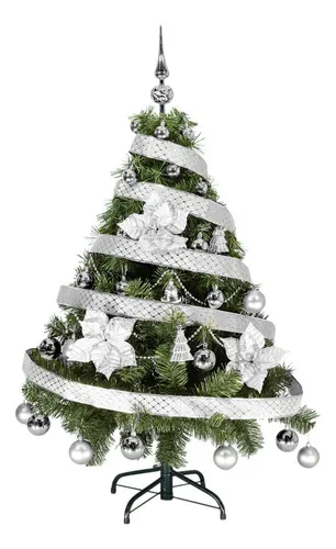 Producto  Arbol De Navidad Tronador Lujo 1,20mts Con Adornos Kit X30 Imagen