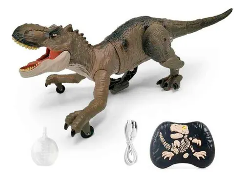 Producto Dinosaurio Juguete Con Control Remoto Con Luces Y Sonido Imagen