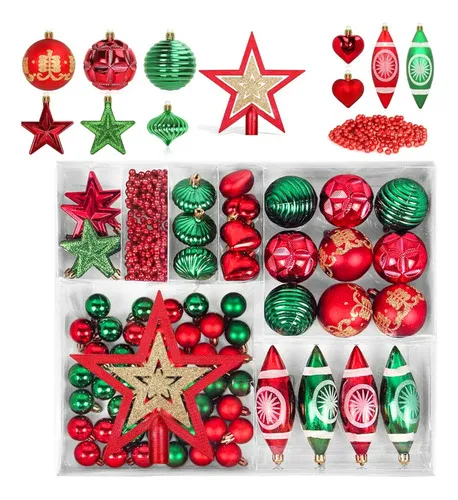 Producto Navidad Adornos X73 Bolas Estrellas Figura Puntal Decoración Imagen