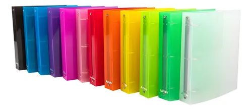 Producto Carpeta Escolar Numero 3 Transparente X3 Unidades Colores N3 Imagen