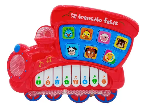Producto Locomotora Musical Piano Con Sonidos Animales Juguete Imagen