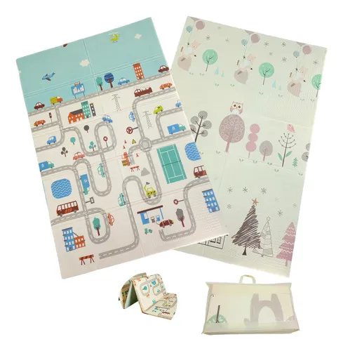 Producto Alfombra Antigolpes Plegable Bebes Reversible 180x200cm Imagen