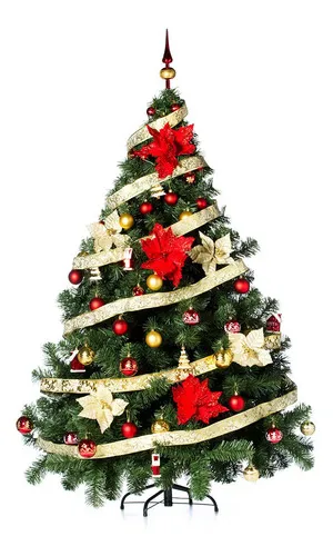 Producto Arbolito Navidad Montañes Deluxe 2,10mts Con Adornos Kit X72 Imagen