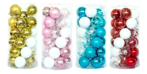 Producto Adornos De Navidad Esferas Navideñas 6cm X90 Bolas Imagen