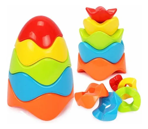 Producto Bloques Formas Apilables Encastre Bebe Juguete Didáctico Imagen