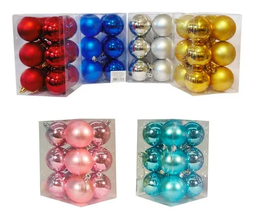 Producto Adornos Navideños Set Bolas De Navidad 6cm X12 Unidades Imagen