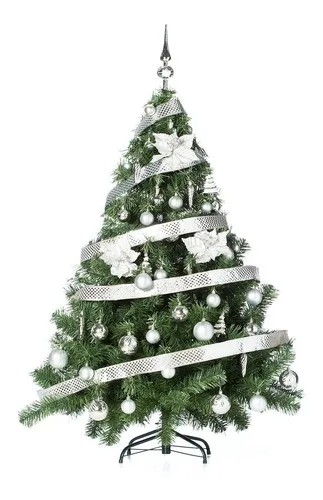 Producto Arbolito Navidad Montañes Deluxe 1.50mts Con Adornos Kit X50 Imagen