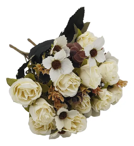 Producto Ramo De Flores Artificiales Secas Decoracion Vintage X10 Imagen