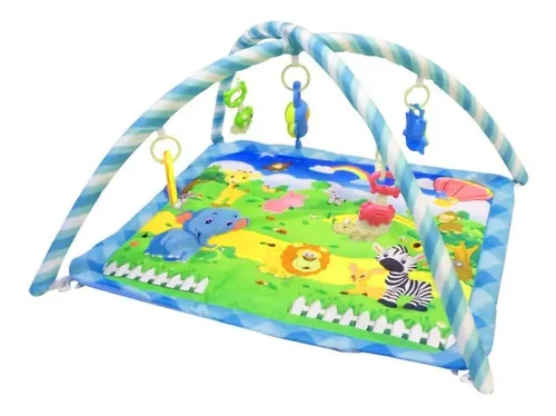 Producto Gimnasio Bebe Alfombra Didáctica Con Sonajeros Y Moviles Imagen