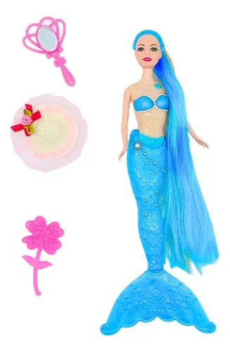 Producto Muñeca Sirena Con Luz Y Accesorios Juguete Imagen