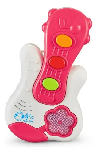 Producto Guitarra Para Niños Juguete Instrumento Musical Sonido Y Luz Imagen