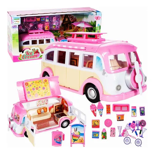 Producto Camion De Dulces Y Helados Con Accesorios Para Muñecas Imagen