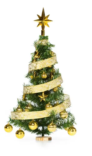 Producto Arbolito De Navidad 80cm Con Adornos 30 Piezas Oro Imagen